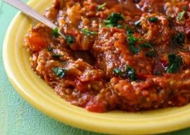 Moroccan Eggplant salad (zaalouk)